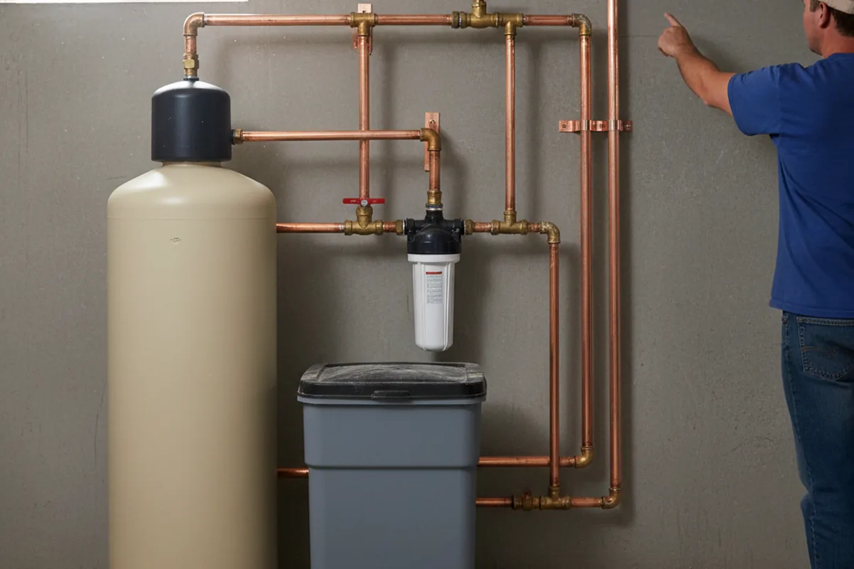 Whole-house water treatment system installed in Anson